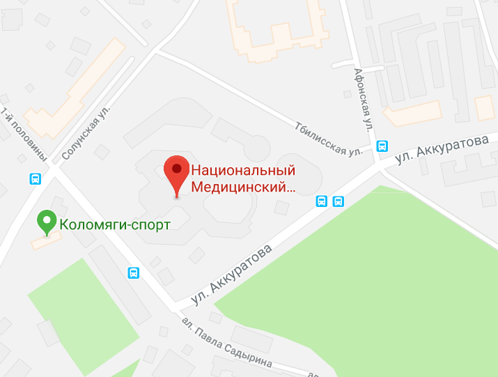 Национальный медицинский исследовательский центр (НМИЦ) им. Алмазова - карта